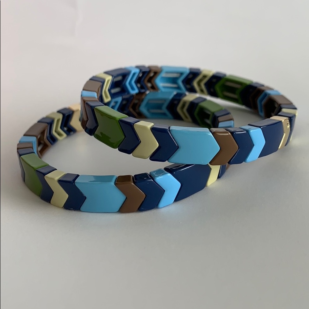 Set of 2 Roxanne Assoulin Mood Indigo bracelets